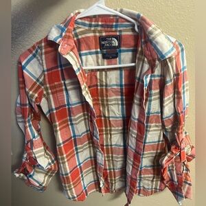 XS Northface button down flannel